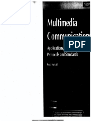 multimedia communication by fred halsall pdf